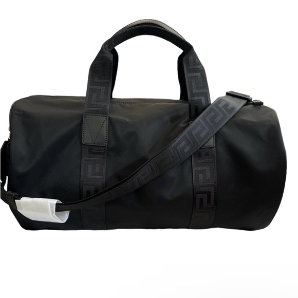 Versace Unisex Medusa Logo Boston Bag - Picture 2 of 6